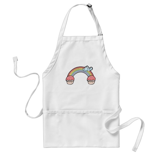 End of Rainbow Cupcakes Standard Apron (Front)