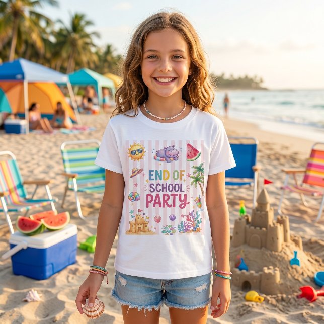 End Of School Party Stripes T-Shirt  (Creator Uploaded)