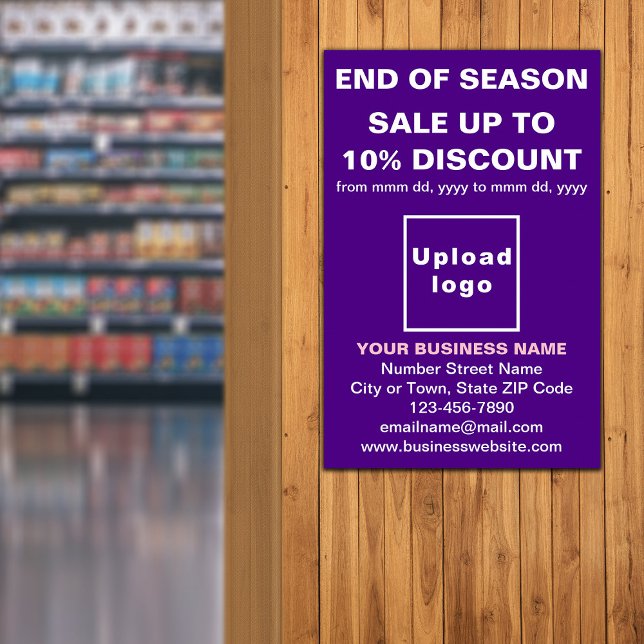 End of Season Sale Business Purple Poster (Creator Uploaded)