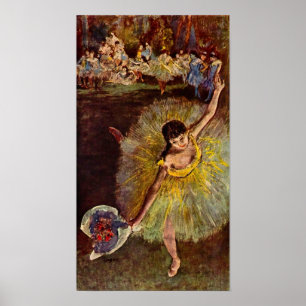 End of the arabesque by Edgar Degas Poster