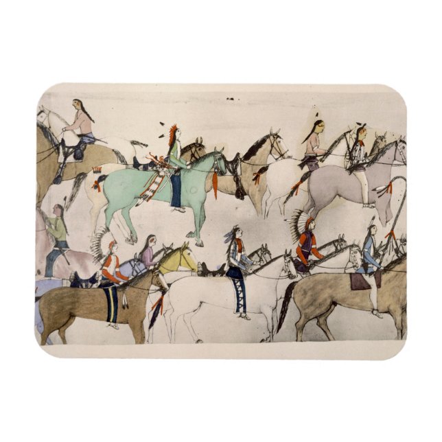 End of the battle (ink on paper) magnet (Horizontal)