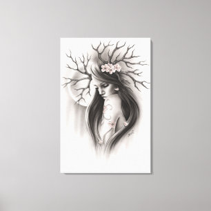 End of the beginning Spring Cherry Blossom Canvas Print