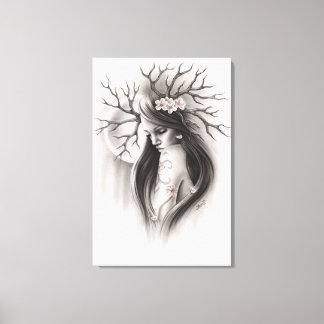 End of the beginning Spring Cherry Blossom Canvas Print