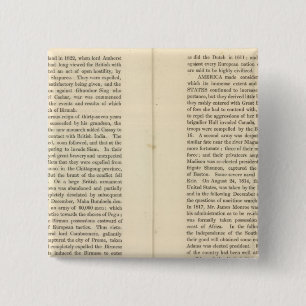 End of The General Peace 1828 AD 2 15 Cm Square Badge