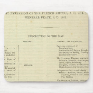 End of The General Peace 1828 AD Mouse Pad