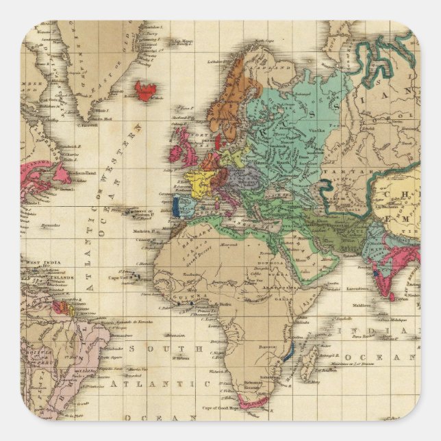 End of The General Peace 1828 AD Square Sticker (Front)