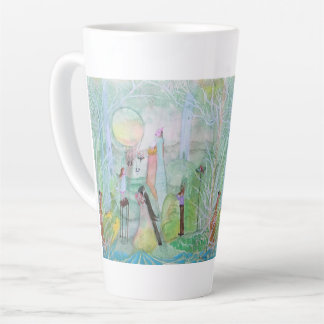 End of the Masquerade Original Art Whimsical Latte Mug
