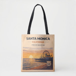 End of the Mother Road Sunset Tote Bag