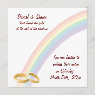 End of the Rainbow Invitation