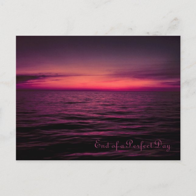 End of the Sunset Postcard (Front)