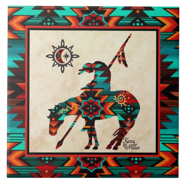 End Of The Trail CERAMIC TILE (Front)