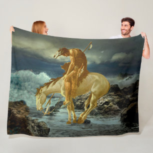 END OF THE TRAIL FLEECE BLANKET