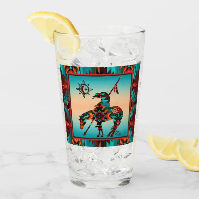End Of The Trail Glass Cup (Front Ice)