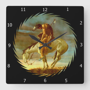 END OF THE TRAIL LARGE CLOCK