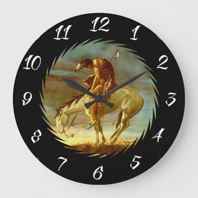 END OF THE TRAIL LARGE CLOCK (Front)