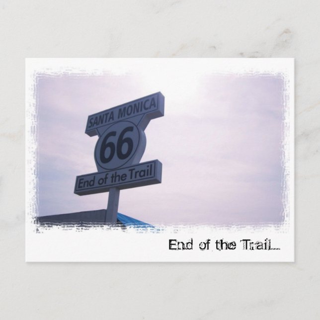 End of the Trail Postcard (Front)