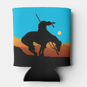 End of the Trail Silhouette Can Cooler