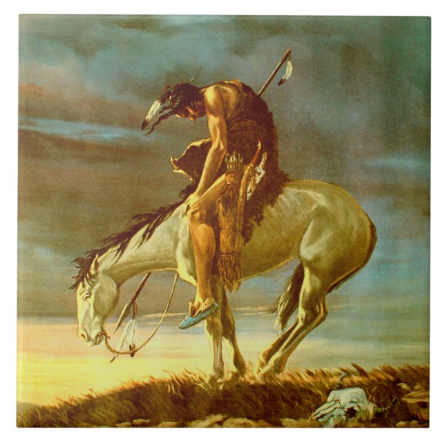 END OF THE TRAIL TILE (Front)