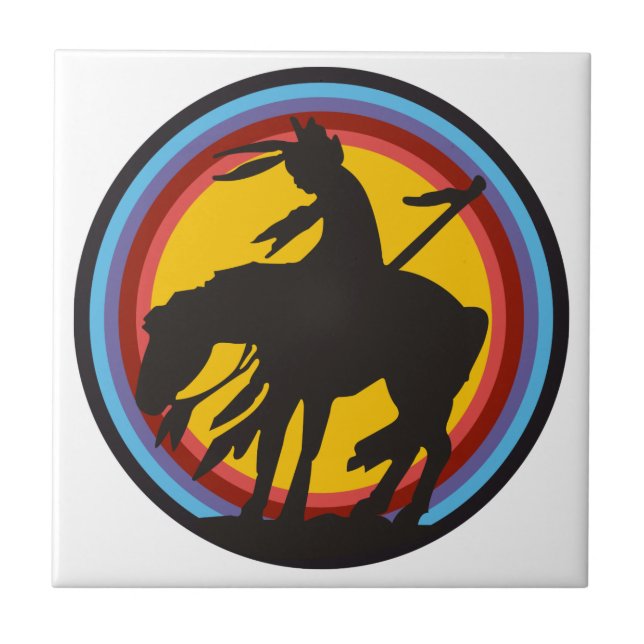 End of the Trail Tile (Front)