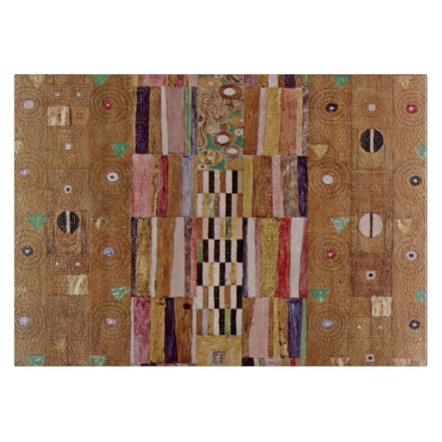 End of Wall, Stoclet Frieze by Gustav Klimt Cutting Board (Front)