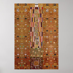 End of Wall, Stoclet Frieze, Klimt, Mosaic Pattern Poster
