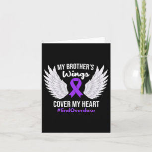 End Overdose Awareness My Brother's Wings Cover My Card