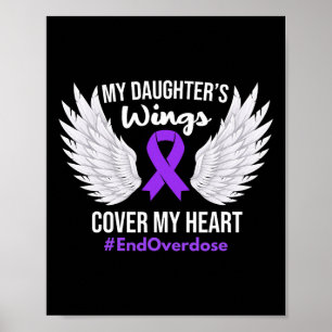 End Overdose Awareness My Daughter's Wings Cover M Poster