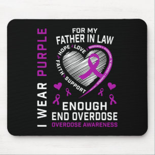End Overdose Awareness Shirt Enough Purple For Fat Mouse Pad
