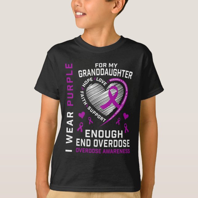 End Overdose Awareness Shirt Enough Purple For Gra (Front)