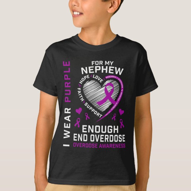 End Overdose Awareness Shirt Enough Purple For My  (Front)