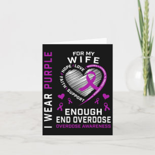 End Overdose Awareness Shirt Enough Purple For My Card