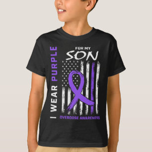 End Overdose Awareness Shirt Son August Purple Fla