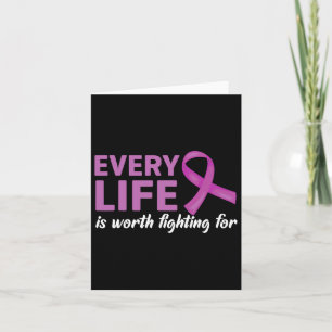 End Overdose Every Life Is Worth Fighting For Purp Card