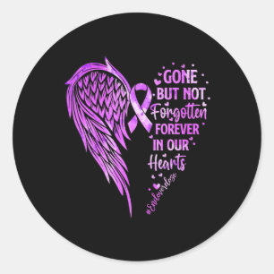 End Overdose Loved One Memorial Overdose Awareness Classic Round Sticker