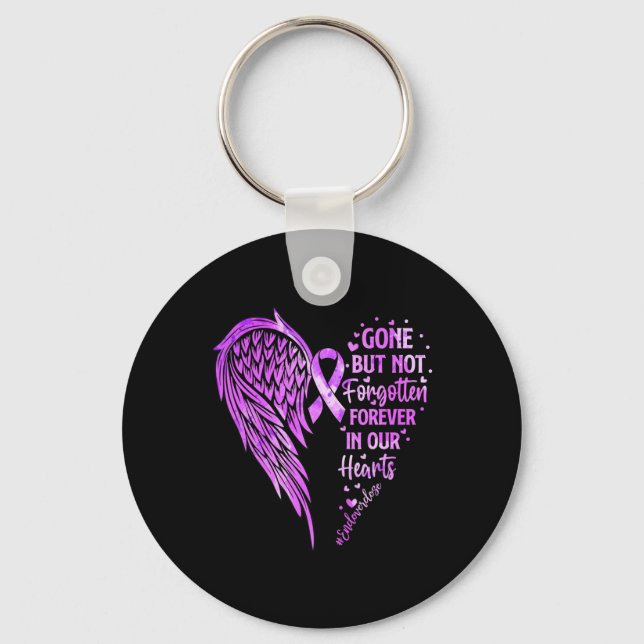 End Overdose Loved One Memorial Overdose Awareness Key Ring (Front)