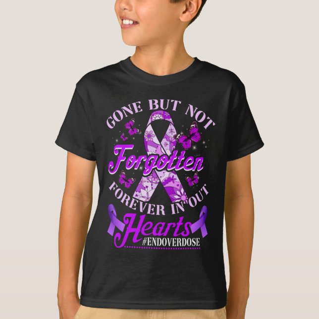 End Overdose Loved One Memorial Remembrance 1  T-Shirt (Front)