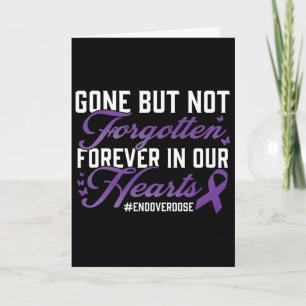 End Overdose Loved One Memorial Remembrance Card