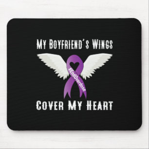 End Overdose My Boyfriend's Wings Cover My Heart  Mouse Pad