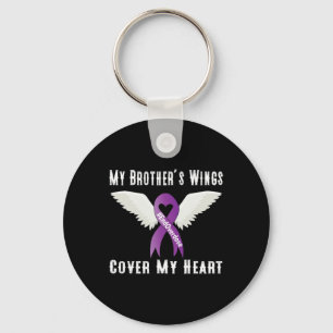 End Overdose My Brother's Wings Cover My Heart  Key Ring