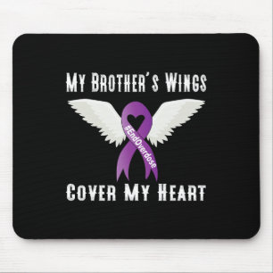 End Overdose My Brother's Wings Cover My Heart Mouse Pad