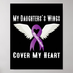 End Overdose My Daughter's Wings Cover My Heart  Poster