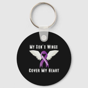 End Overdose My Son's Wings Cover My Heart 1 Key Ring