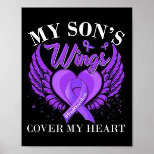 End Overdose My Son's Wings Cover My Heart  Poster