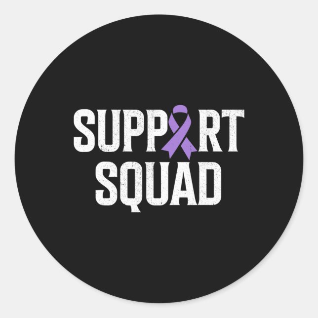 End Overdose Support Squad Overdose Awareness 1  Classic Round Sticker (Front)