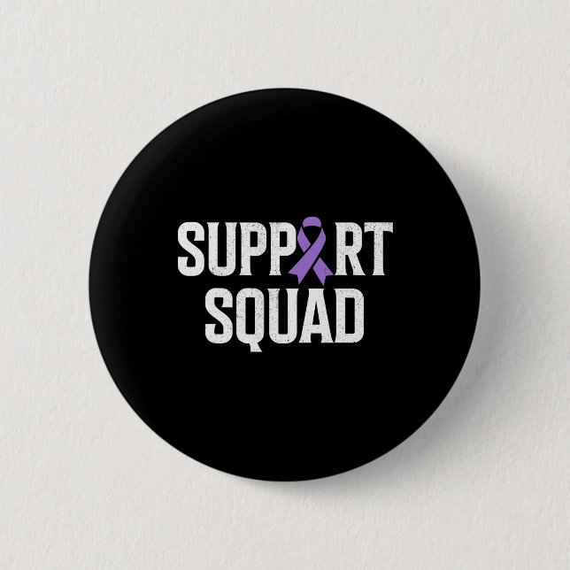 End Overdose Support Squad Overdose Awareness  6 Cm Round Badge (Front)