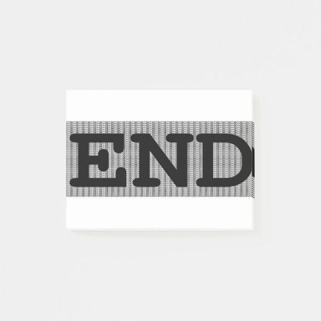 End Post-it Notes (Front)