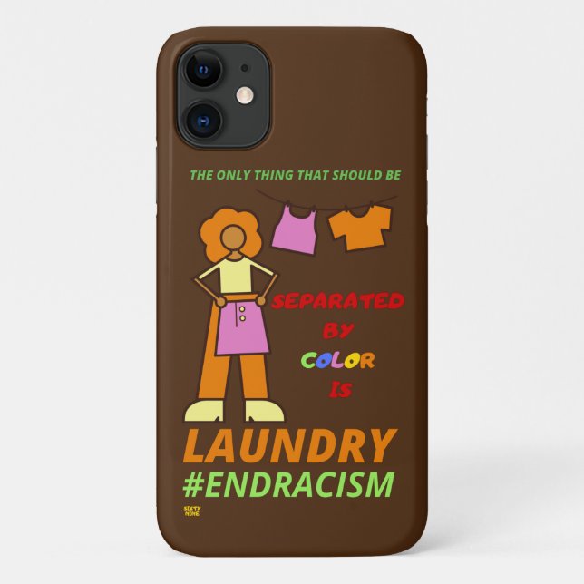 "END RACISM"      Case-Mate iPhone CASE (Back)