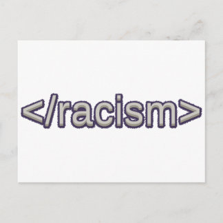 End Racism Postcard
