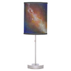 End Table Lamp, Galaxy, Space, red, Blue, Purple