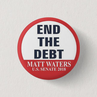 End the Debt 3 Cm Round Badge